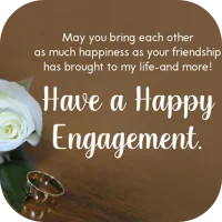engagement wishes for friend